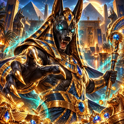 Anubis Wrath cover art with an Egyptian tomb theme