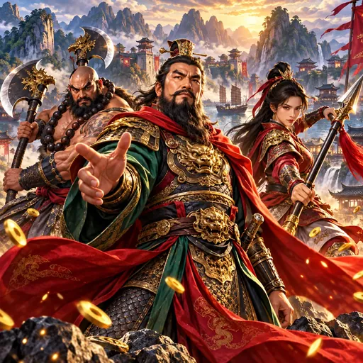 108 Heroes Water Margin cover art with Chinese legend characters