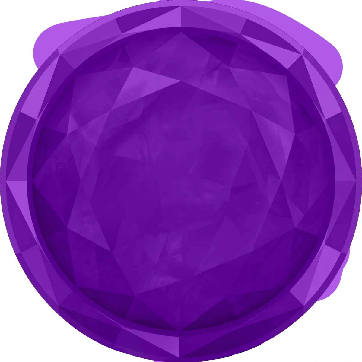 Faceted purple gem echoing the jewelled symbols that tumble down the Gates of Olympus reels