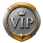 Circular casino loyalty badge
